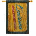 Guarderia 28 x 40 in. Louisiana Vintage American State House Flag with Dbl-Sided Horizontal  Banner Garden GU3953751